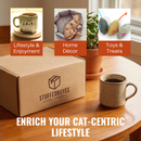 Enrich your cat-centric lifestyle with decor, toys, and treats