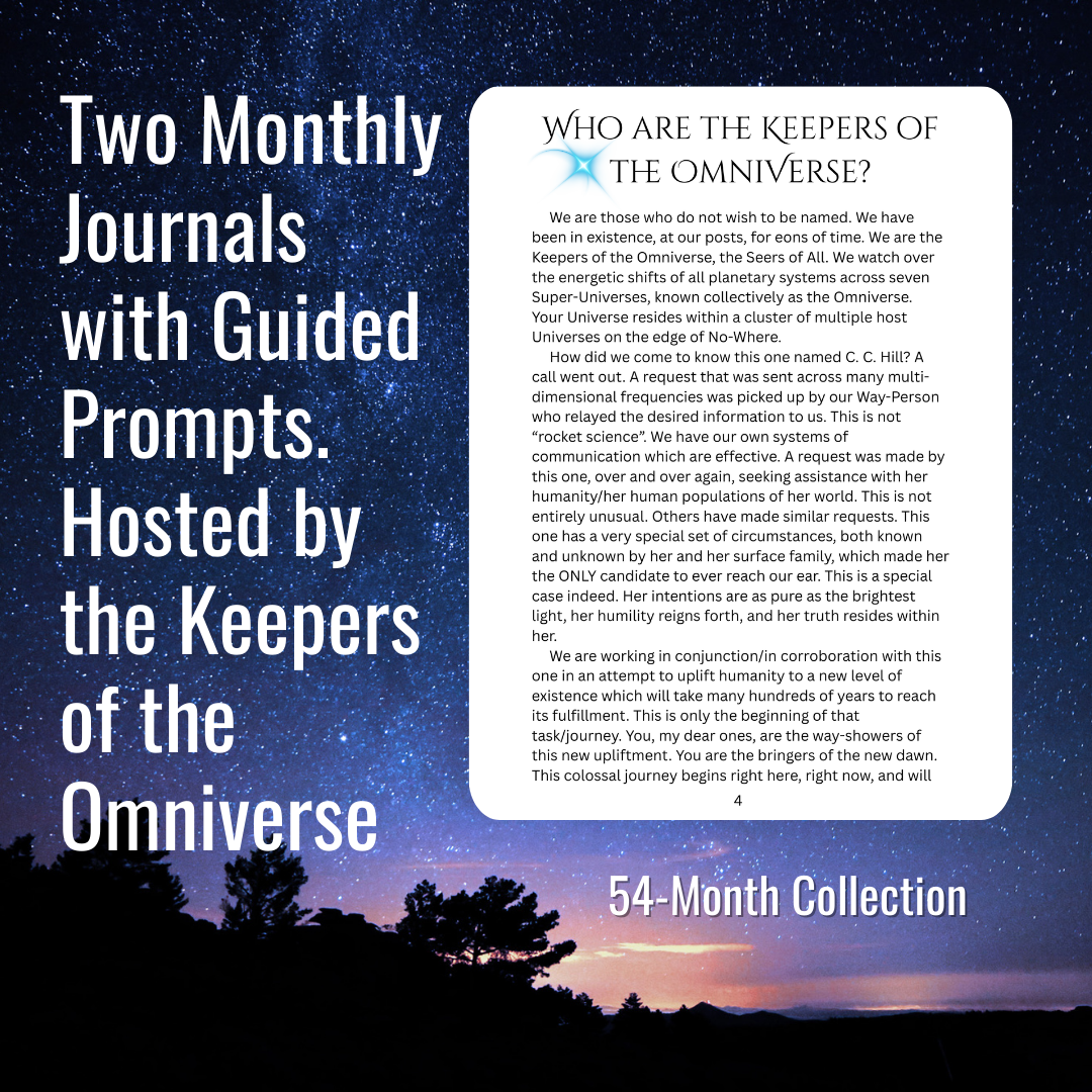 Two Monthly Journals with Guided Prompts. Hosted by the Keepers of the Omniverse