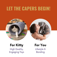 Purr Provisions gives your cat high quality, engaging toys, and you the chance to enhance your bonds with your cat