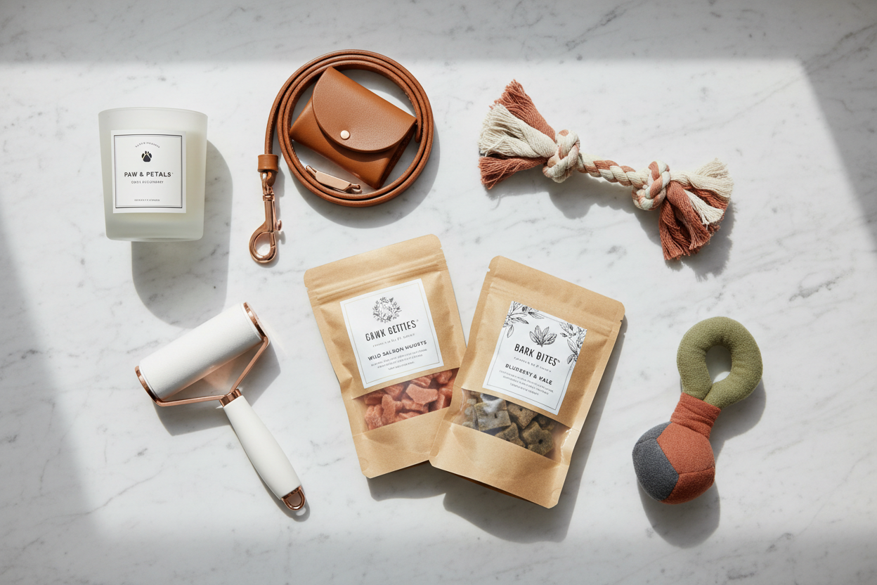 Premium Dog Box Flat Lay